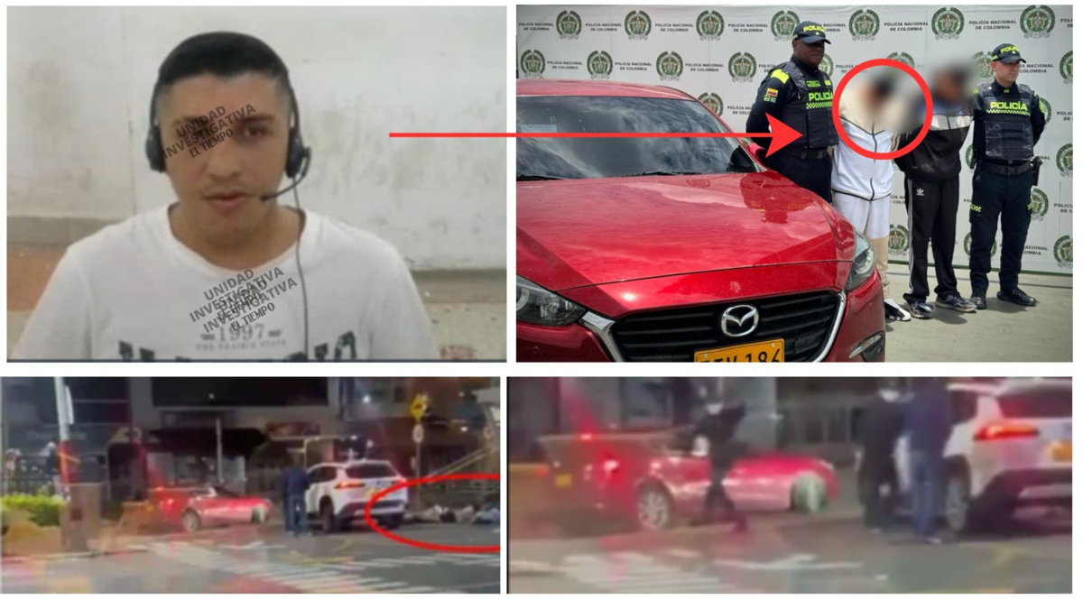 Este es el prontuario del hombre capturado con el Mazda rojo usado en violento asalto al norte de Bogotá; ya se legalizó su captura