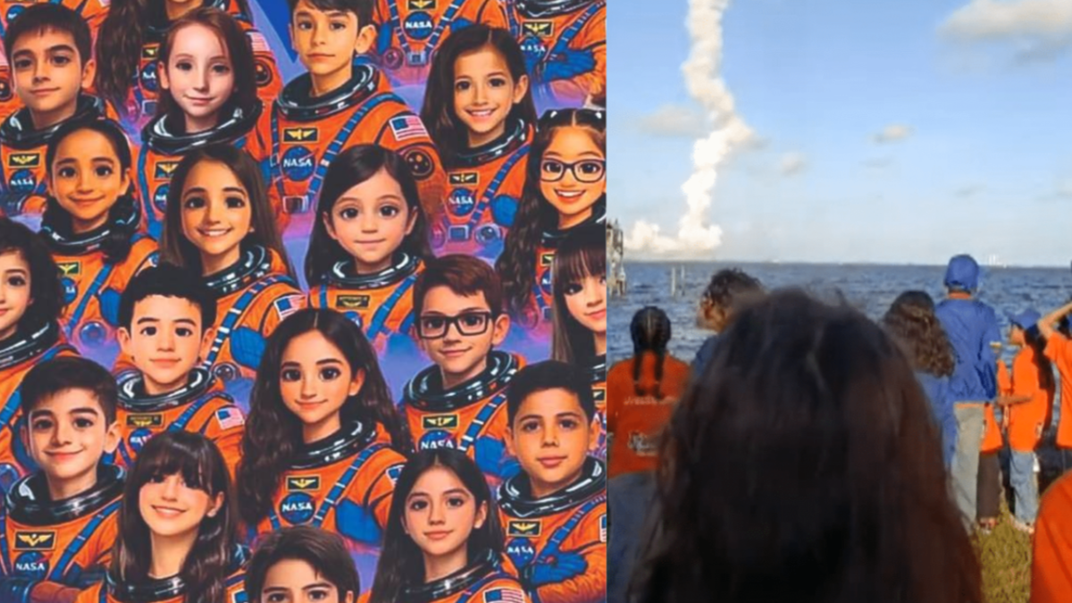 El sueño cumplido de 26 niños paisas de ver el despegue de Artemis II desde Estados Unidos: '¡Estoy feliz y aunque soy chiquito quiero ir a la Luna!'