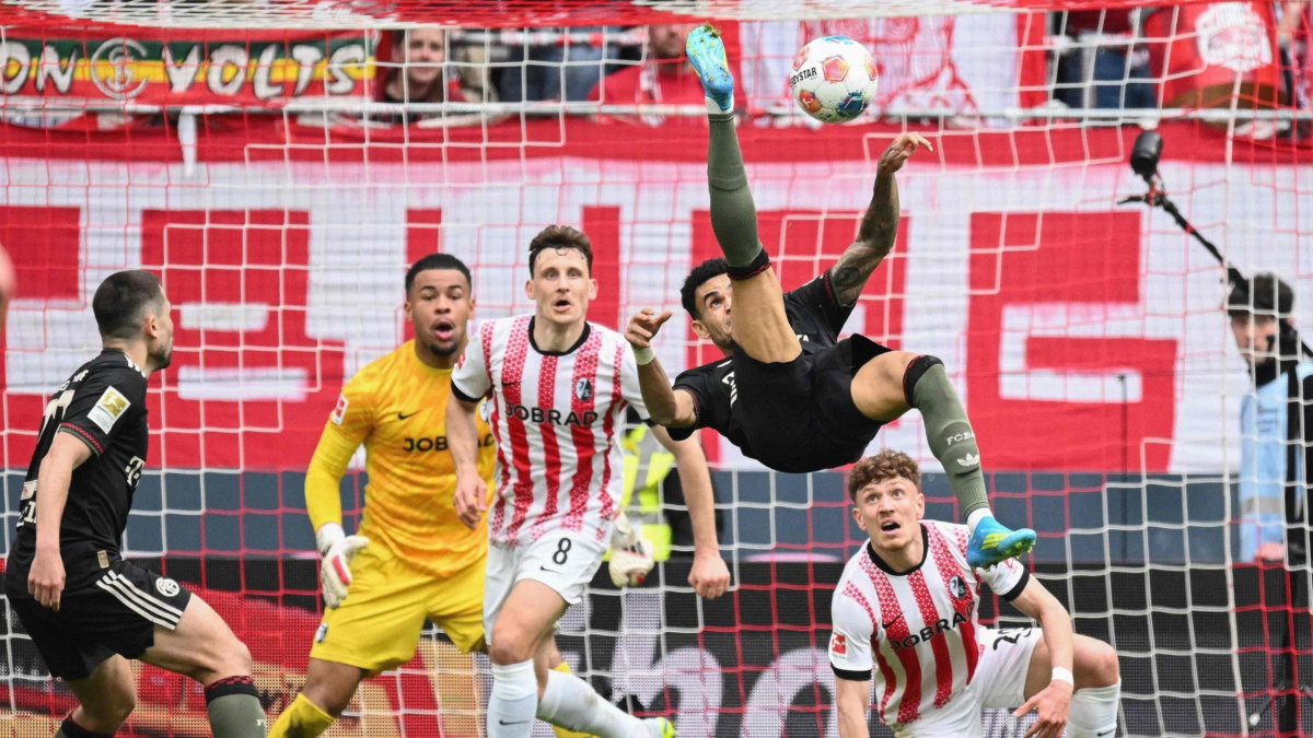 Luis Díaz, tremendo luchador, en el agónico y angustioso triunfo del Bayern Múnich con el Friburgo: partidazo