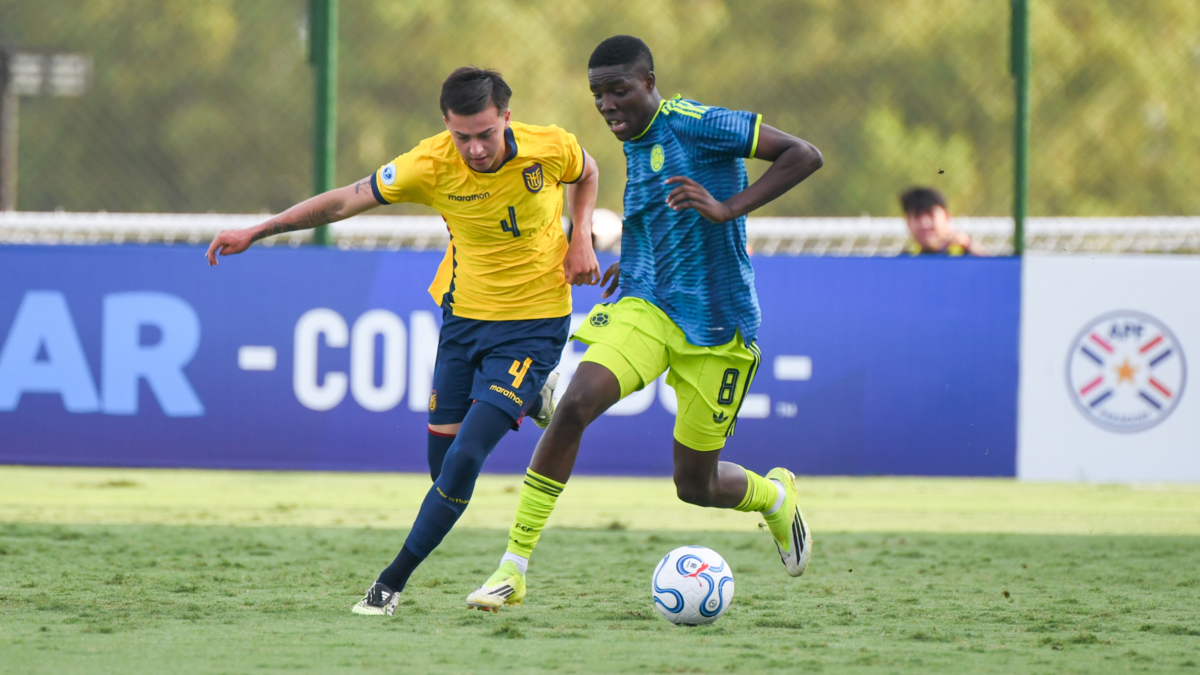 Pálida presentación de Colombia en el Sub-17: empató con Ecuador en su estreno en el Sudamericano