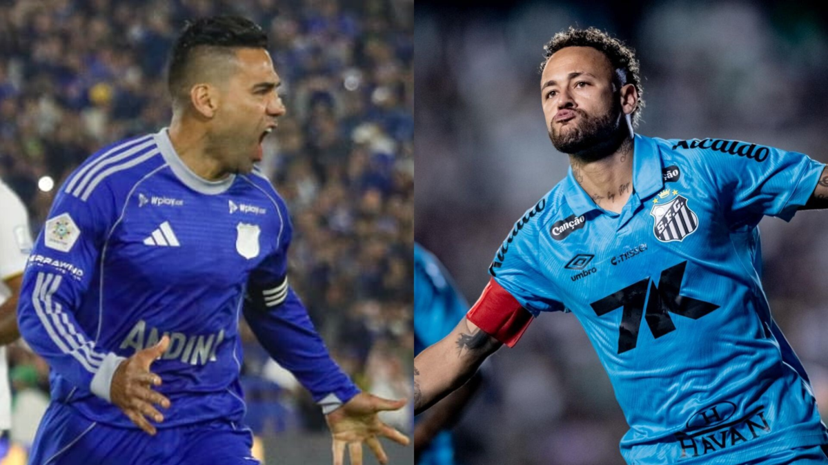 Falcao y Neymar, los astros mundiales que le dan un toque de caché al arranque de la Copa Sudamericana