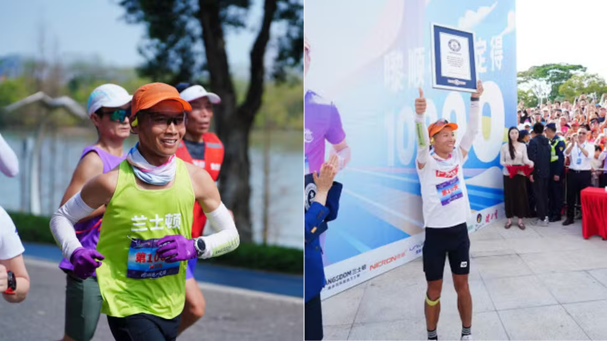 Él es el ‘Forrest Gump de China’, el hombre que corrió 100 km diarios durante 100 días y rompió un récord mundial