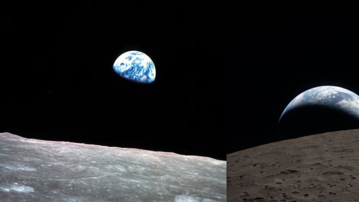 Artemis II recreó la famosa foto del 'Amanecer de la Tierra', capturada por la misión Apolo 8 en 1968: así quedó al descubierto el planeta