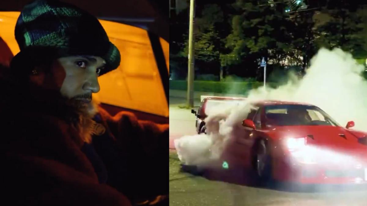 Lewis Hamilton reapareció en medio del parón de Fórmula 1: video viral haciendo derrapes con su Ferrari F40 en Tokio