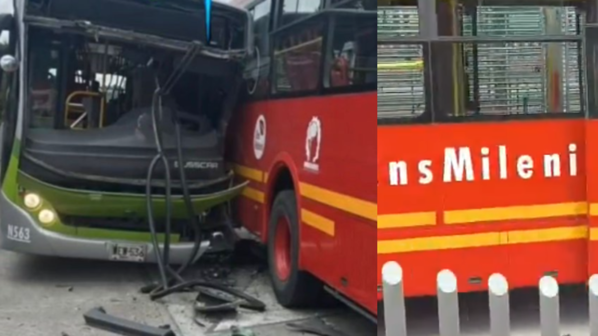 Grave accidente entre dos buses de TransMilenio en la avenida Suba, en Bogotá: pasajeros tuvieron que ser evacuados y se desconoce cifra de heridos
