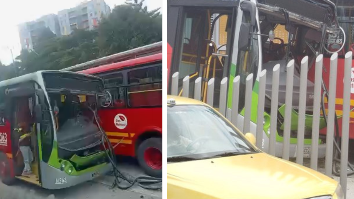 Hipótesis del grave accidente entre dos buses de TransMilenio en carril exclusivo de la avenida Suba, en Bogotá: así fue el choque que dejó 16 heridos