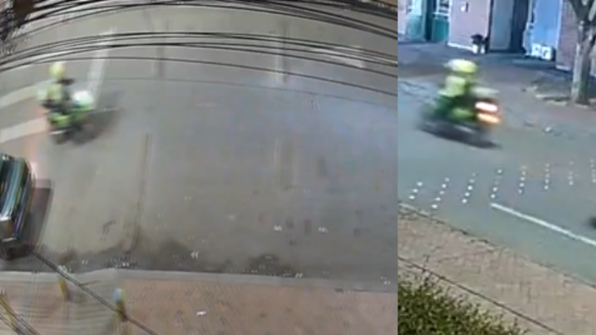 Investigan a policía que conducía motocicleta oficial por atropellar a una perrita en el sur de Bogotá; el animal se encuentra estable