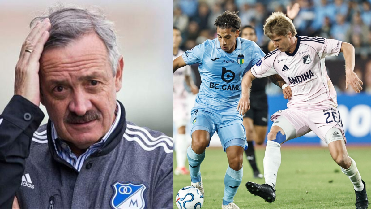 Presidente de Millonarios analizó el mal debut en la Copa Sudamericana y aseguró que el DT debe 'trabajar la parte mental' de los jugadores