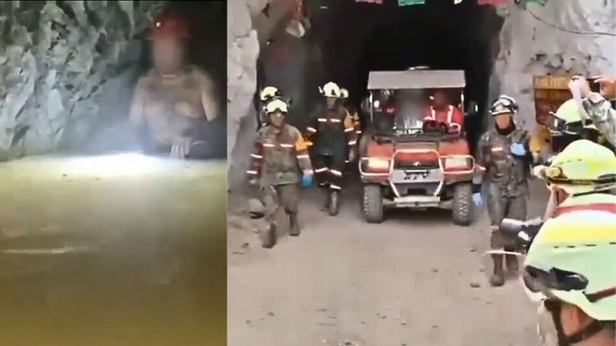 En video quedó registrado milagroso rescate de minero tras varios días atrapado en túnel inundado en México: lo hallaron a 300 metros de profundidad