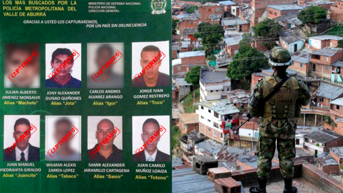 La cacería de 8 años que terminó por desmantelar el terror en la comuna 13: así cayeron los '8 más buscados' de esta zona de Medellín
