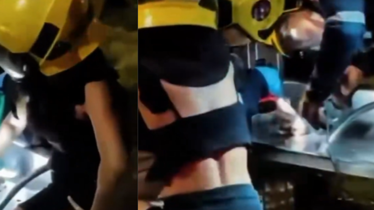 Video | Bomberos rescataron a joven cuyo dedo quedó atrapado en una banca de paradero del MIO en Cali