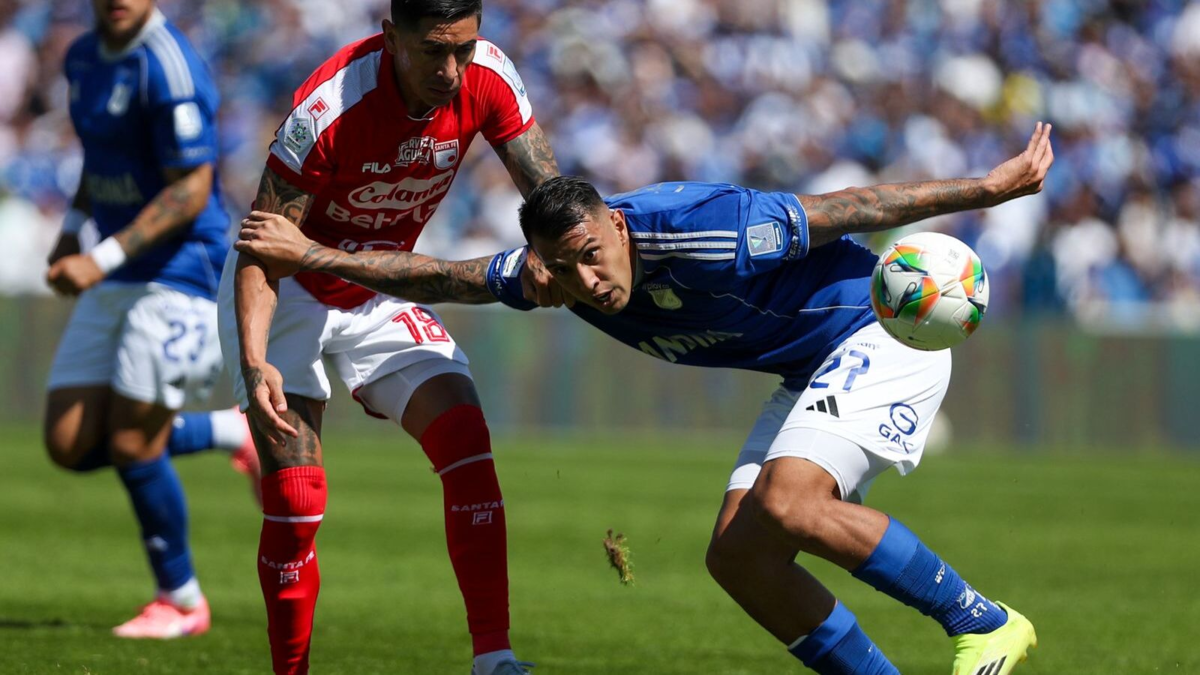 Millonarios y Santa Fe se hicieron daño y jugaron para los demás: empataron en el clásico y quedan contra las cuerdas