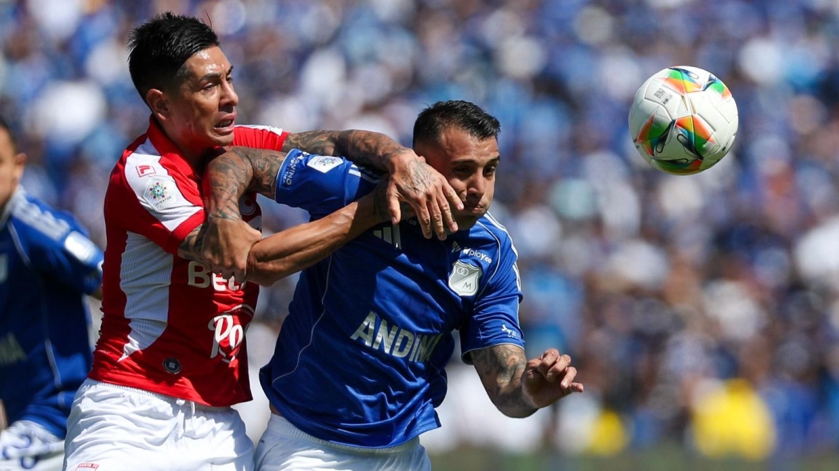 Santa Fe y Millonarios se enfrentan en la edición 326 del clásico bogotano en la Liga BetPlay: minuto a minuto