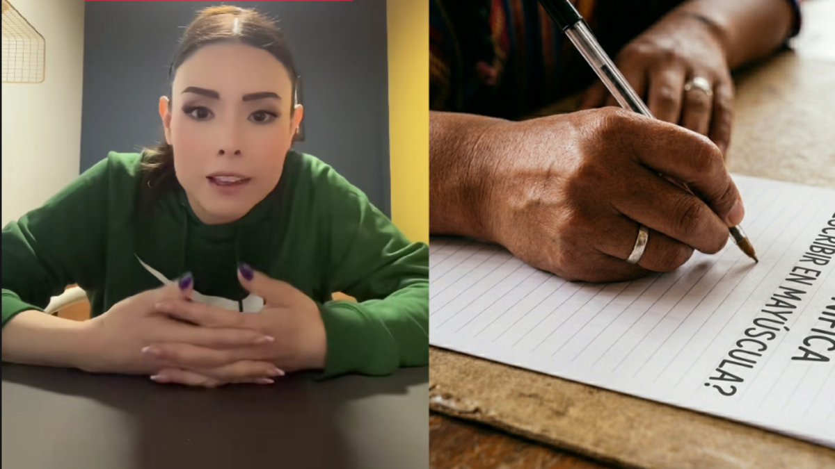 ¿Qué significa cuando una persona escribe siempre en mayúscula, según la grafología?