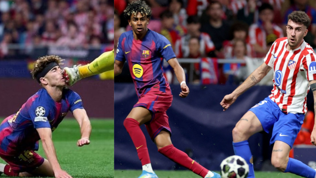 Video | Fermín López sufrió impactante golpe en la cara del arquero del Atlético de Madrid y en Barcelona reclaman un penalti: la polémica
