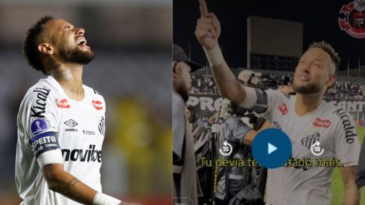 Video | Neymar explotó: así fue su brutal enfrentamiento con hinchas tras el empate de Santos con Recoleta en la Copa Sudamericana