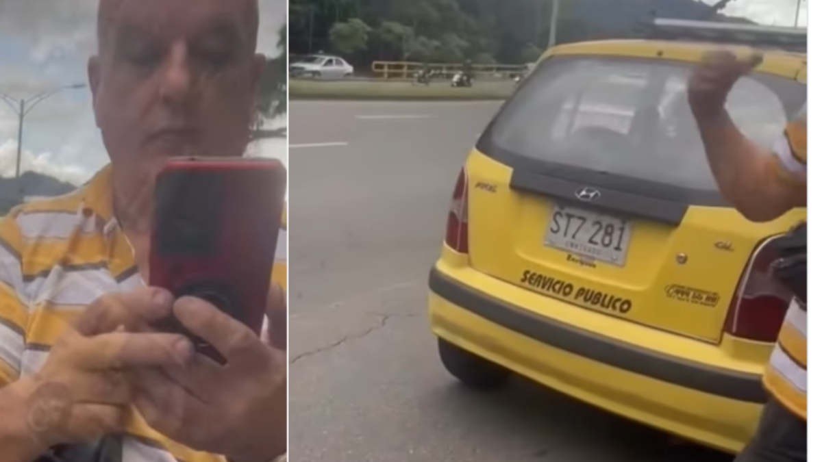 Taxista amenaza a conductora en Medellín y cae ante autoridades: tenía amplio historial de infracciones
