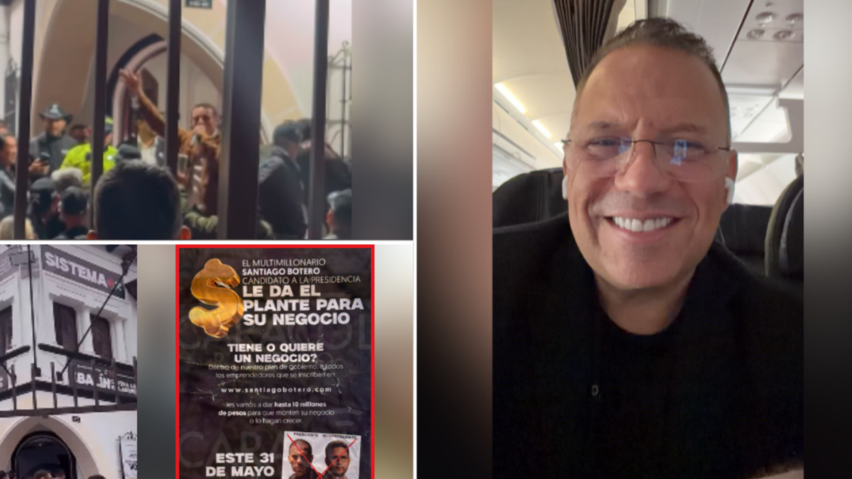 Candidato a la Presidencia Santiago Botero explica rifa de $ 25 millones en su sede de campaña: 'es algo que llevo haciendo hace mucho rato'