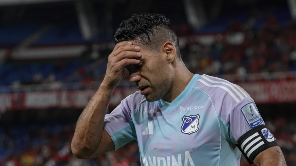 Falcao García, otra vez con problemas médicos en Millonarios: salió del Pascual Guerrero en ambulancia
