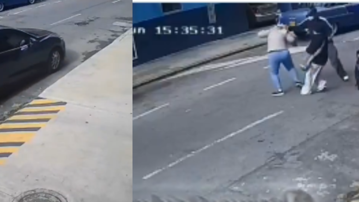 Video captó momento cuando hombres atacaron a una mujer en su rostro con una extraña sustancia química en Bogotá: revelan hipótesis del caso