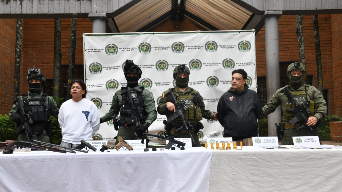 Dos de los hombres más cercanos a alias Tom, cabecilla de La Oficina y vocero de la mesa de paz urbana, fueron capturados por la Policía en Medellín