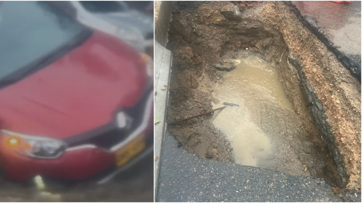Habla el conductor de la camioneta que cayó a un hueco gigante en video viral en Ibagué: 'Me salvé de milagro, un motociclista no sobreviviría'