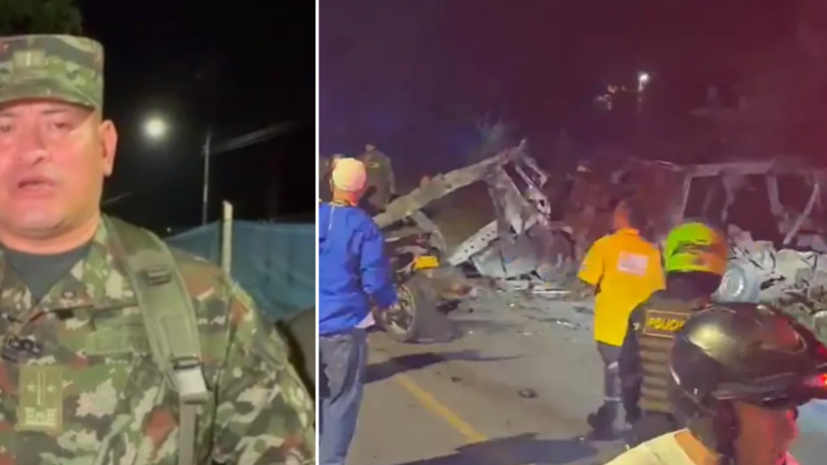 Nuevos detalles de la explosión con carro bomba en el batallón Agustín Codazzi en Palmira: 'No hay heridos'