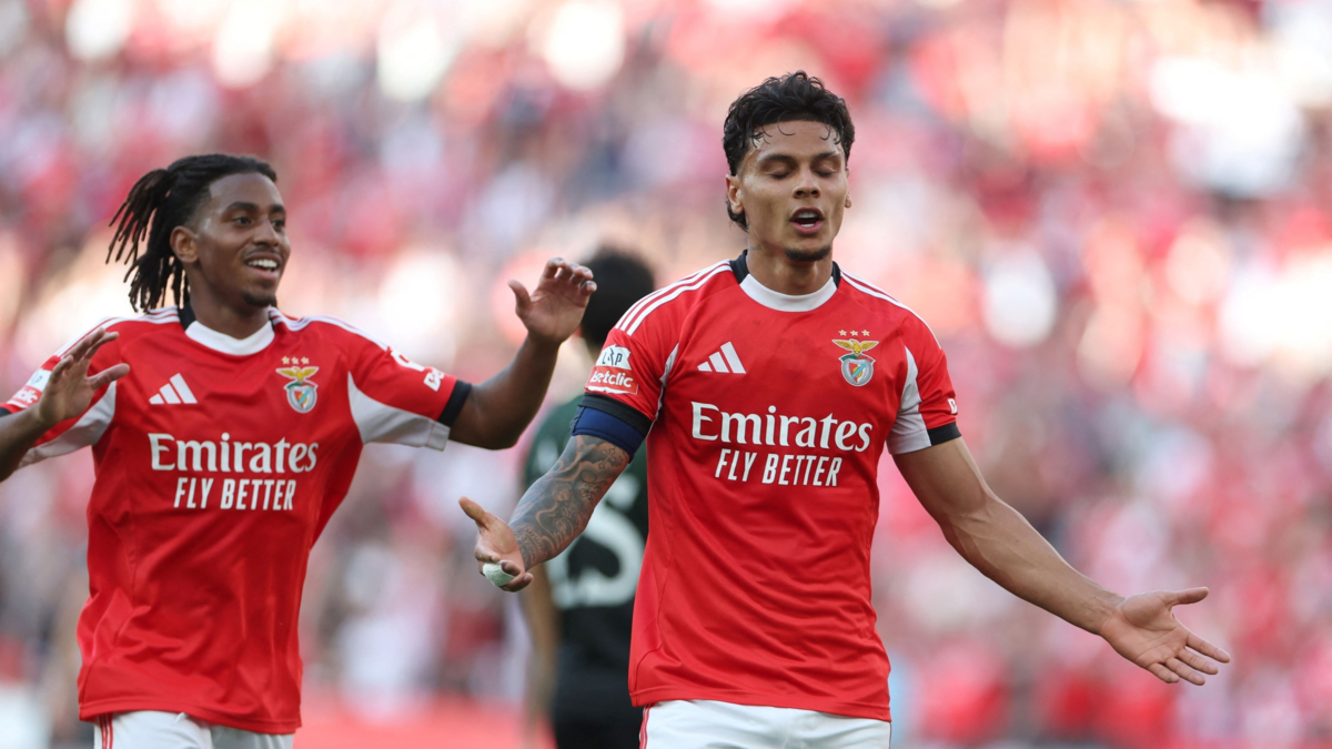 Richard Ríos afina para la Selección: video de su gol con el Benfica, en partido de la liga de Portugal