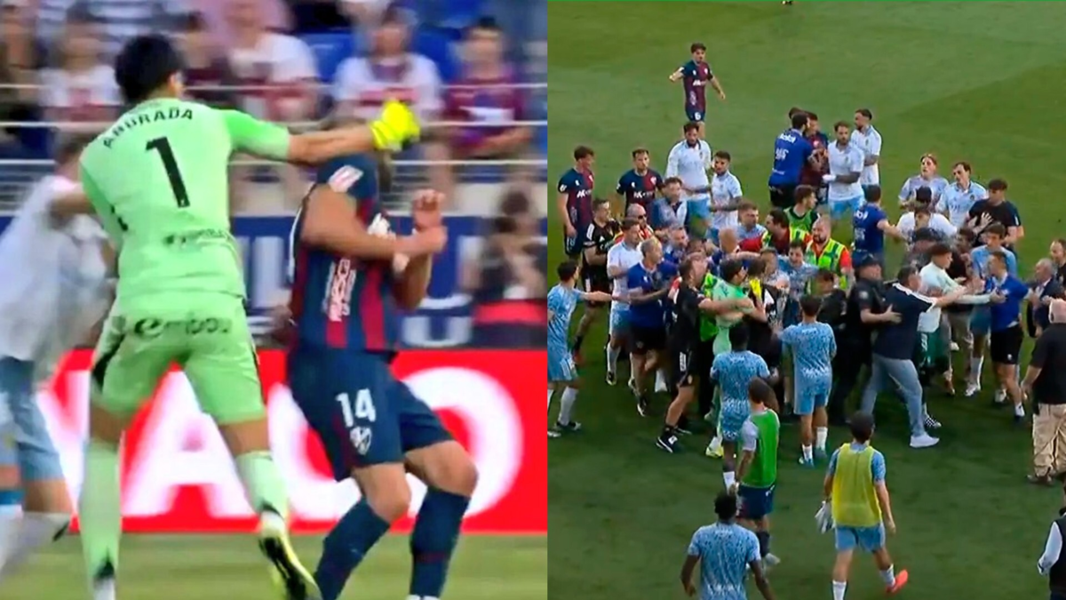 Esta es la dura sanción a la que se enfrentaría el arquero Esteban Andrada tras propinarle brutal puño a un rival en España (video)