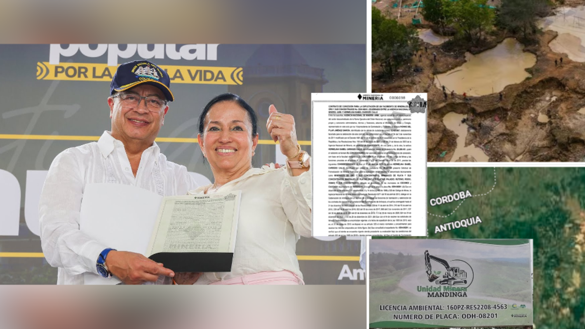 Video: el propio presidente Petro entregó título de mina de oro que se explota 'ilegalmente' al lado del batallón Rifles en Antioquia
