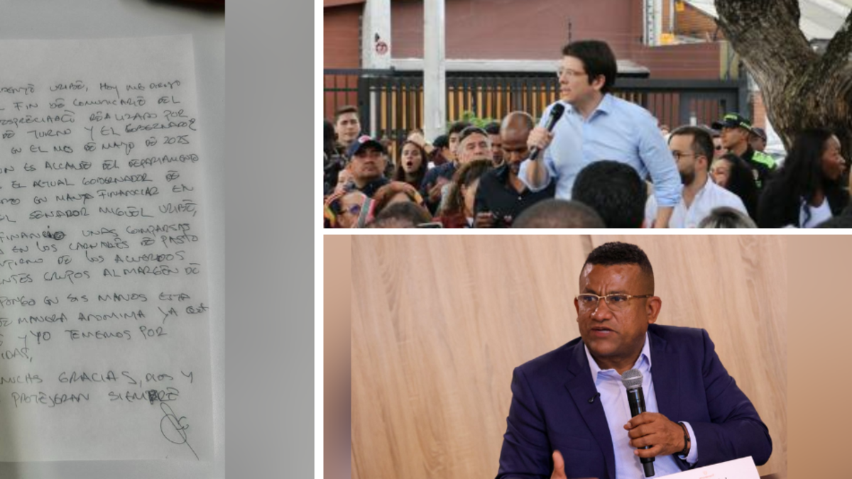 ¿Quién es el gobernador al que anónimo señala de financiar el magnicidio de Miguel Uribe Turbay? Se habla de reunión en Ecuador