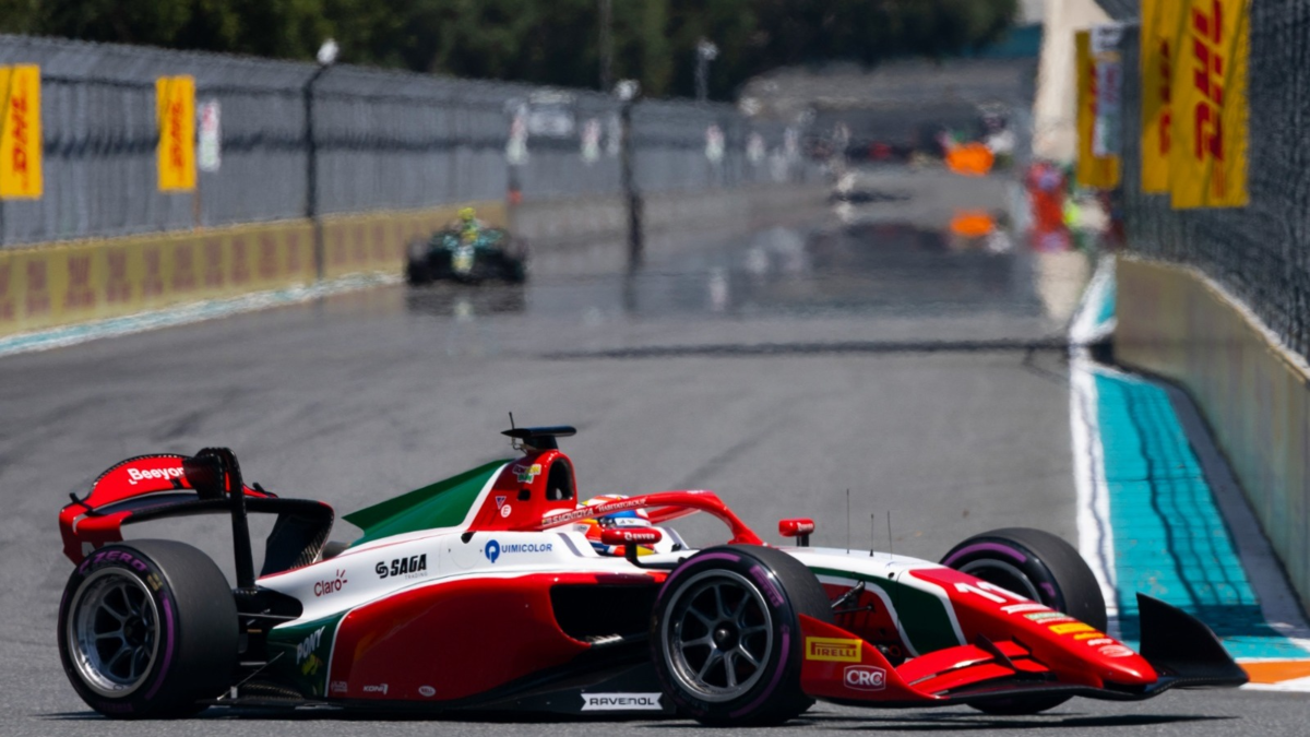 Impresionante remontada de Sebastián Montoya: fue una de las figuras de la carrera de Fórmula 2 en Miami
