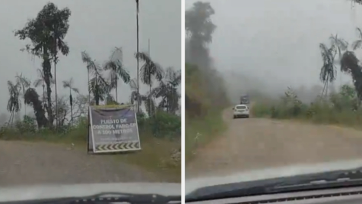 Alarma por video de disidentes de letrero de un retén ilegal en vías de Jamundí, Valle: 'Yo me bajé con el fierro y nos encendimos a plomo'