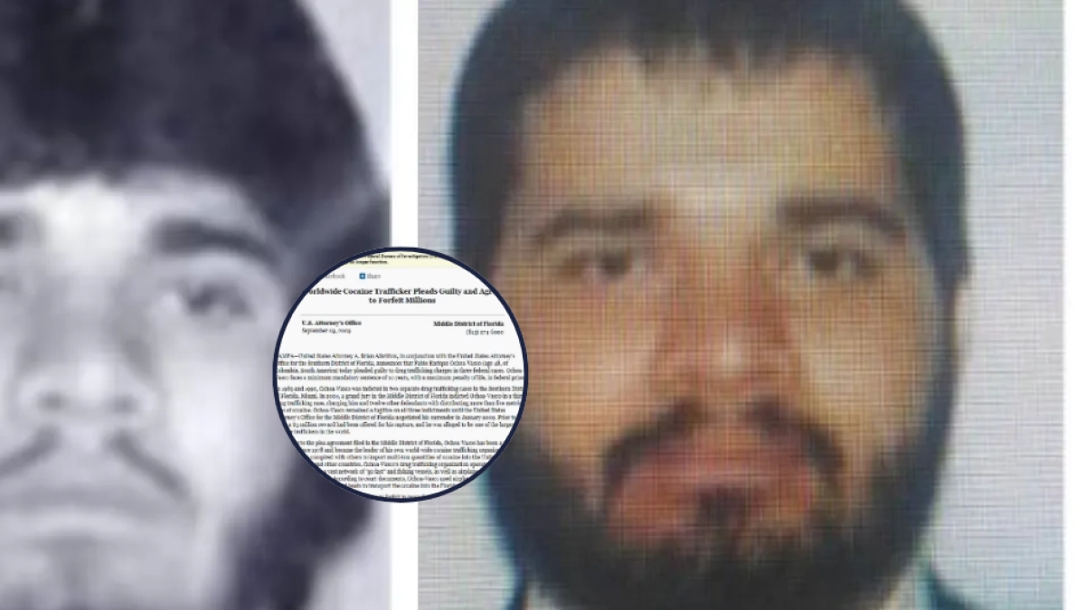 El historial del excapo del cartel de Medellín que volvió a Colombia tras cumplir su condena por narcotráfico: llegó a estar entre los más buscados