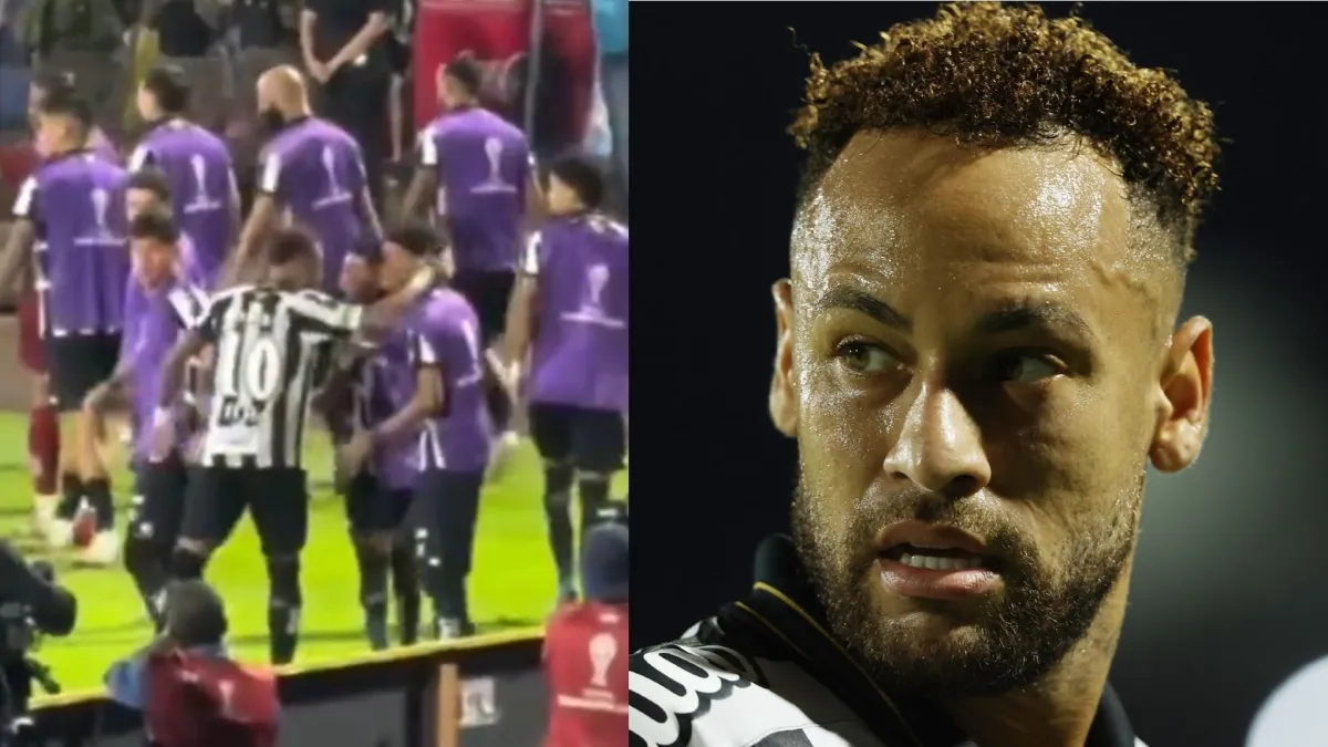 Neymar firmó la tregua con Robinho Jr tras propinarle una bofetada en el Santos: gol, abrazo y reconciliación para zanjar el escándalo (video)