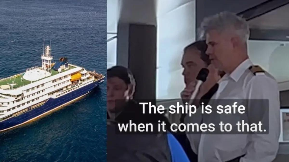Sale a la luz video del momento cuando capitán anunció el primer muerto por hantavirus en el crucero Hondius en Cabo Verde: 'El barco está seguro'