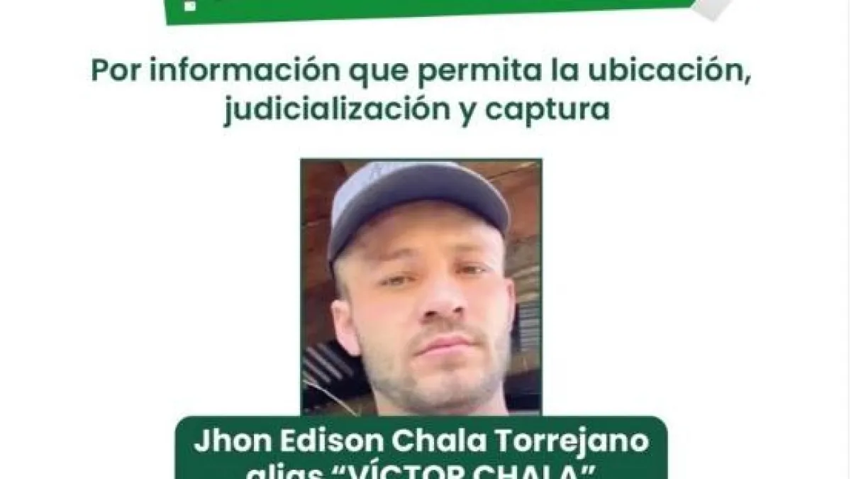 Capturan a alias Víctor Chalá, señalado cabecilla de las disidencias de 'Calarcá' y señalado del homicidio del periodista Mateo Pérez Rueda
