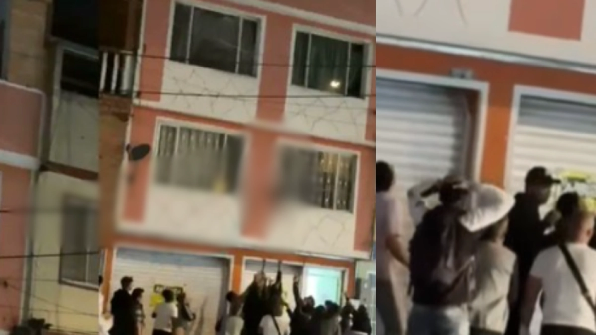 Two-year-old boy was hung and fell off a terrace of a house in Suba, Bogotá: videos captured time when neighbors saved him from dying