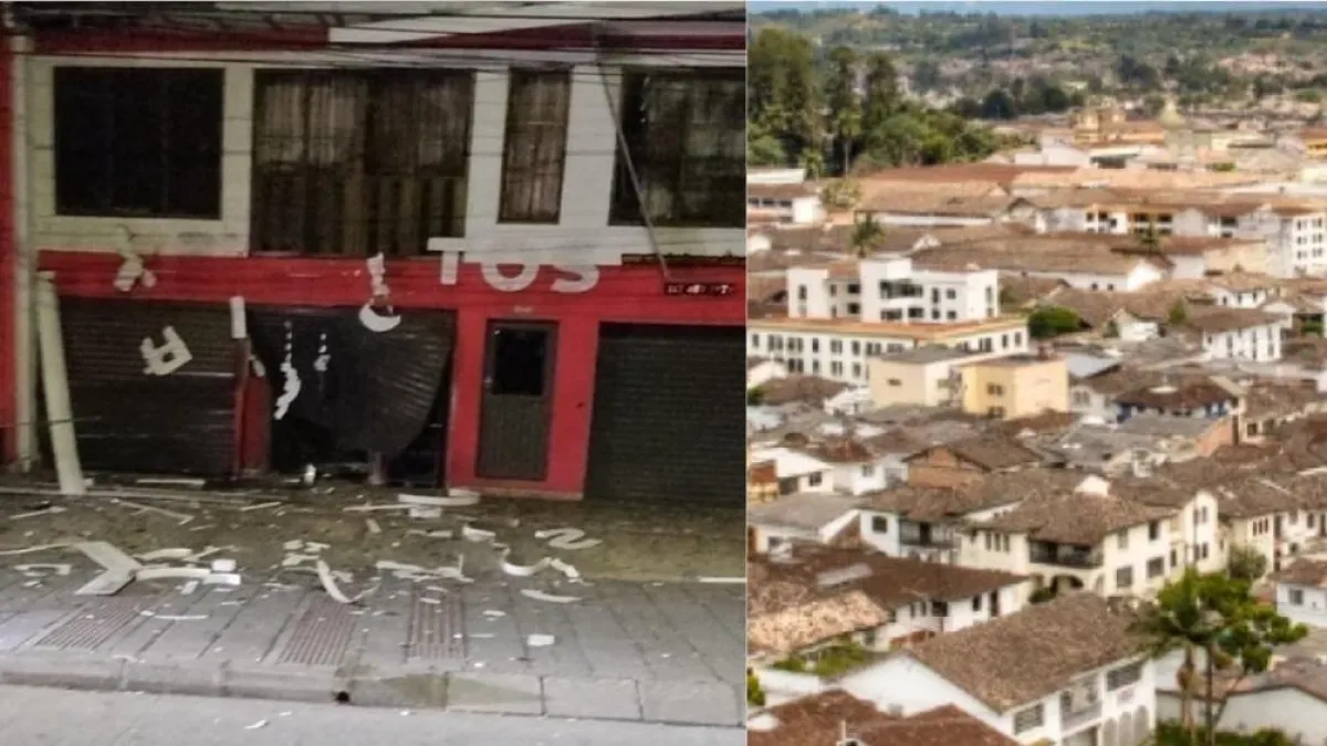 Fuerte explosión en Popayán: un hombre detonó un petardo en un local comercial de un sector donde se venden repuestos para motos y bicicletas