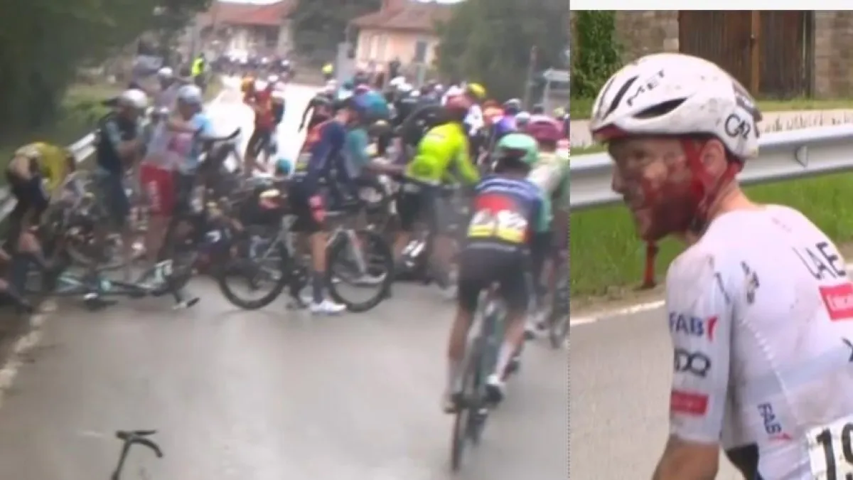 Video | Así fue el terrible accidente masivo en la segunda etapa del Giro de Italia y que obligó a Santiago Buitrago a retirarse