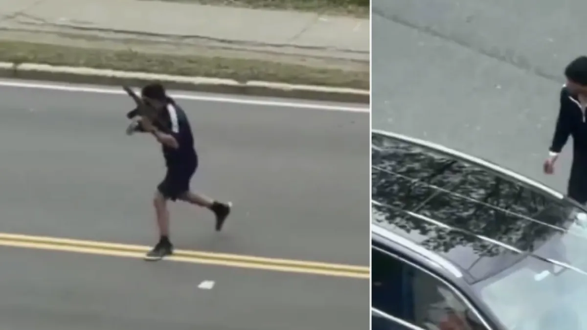 Video del tiroteo cerca de Universidad de Harvard, en Estados Unidos: hombre con rifle de asalto abrió fuego contra varios carros y hay heridos graves
