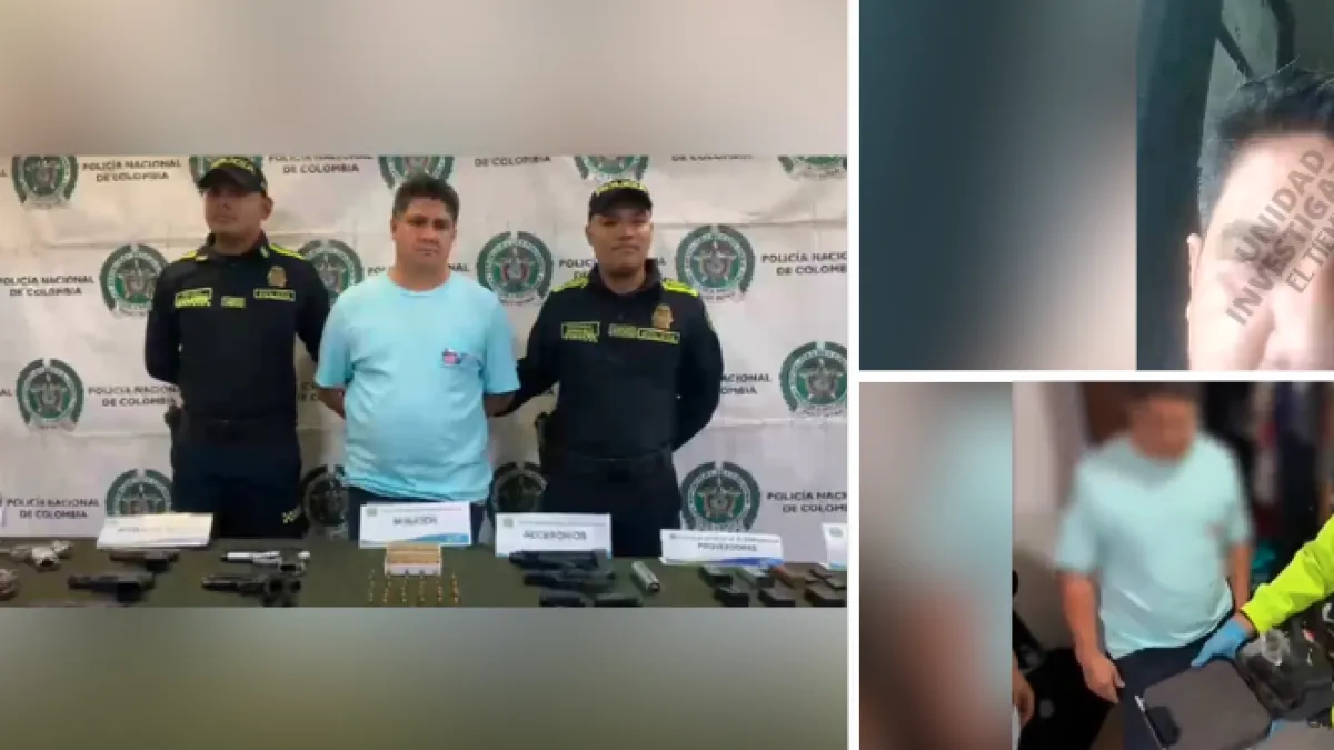 Fusiles y silenciadores: el rastro de 'Young', traficante de armas que acaba de ser capturado en Barranquilla