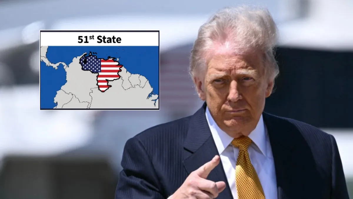 Presidente Donald Trump publica polémica imagen de Venezuela como el estado número 51 de Estados Unidos: compartió mapa con la bandera estadounidense