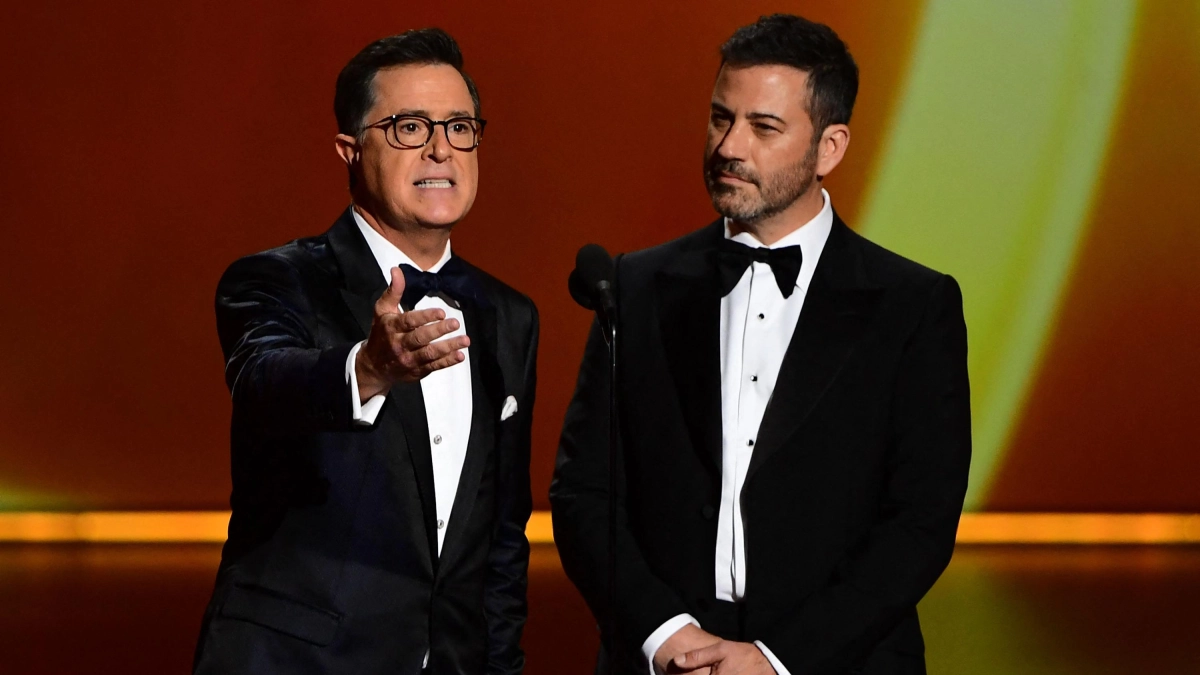 Los cinco presentadores de los 'late night' más famosos de EE. UU. se reunieron en el programa de Stephen Colbert