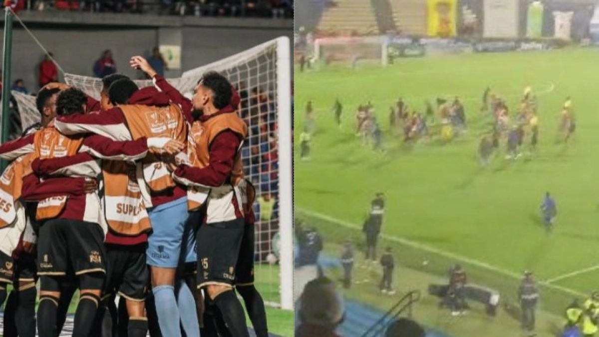 Video | Impresionante: jugadores del Tolima fueron atacados por los hinchas del Pasto tras finalizar el partido