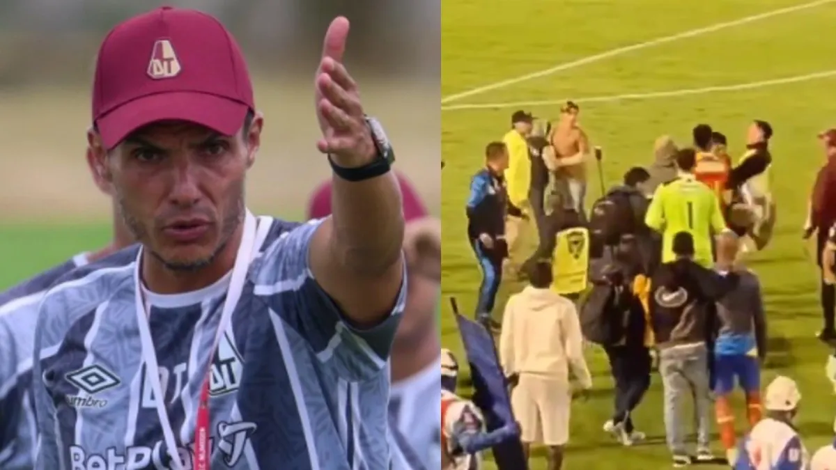 Video | Lucas González, DT de Tolima, se despachó tras el ataque que sufrieron sus jugadores en Pasto y le mandó pulla al técnico Jonathan Risueño