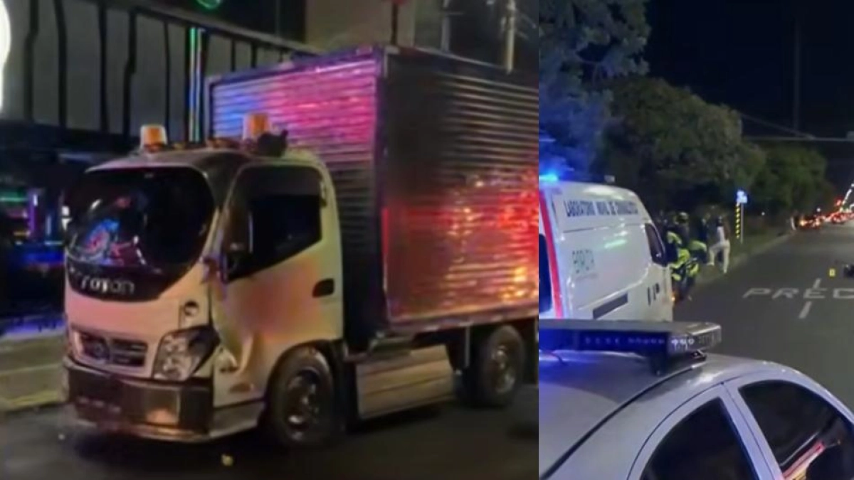 Pánico en la autopista Sur de Cali por persecución a camión que habría huido de control policial y luego embistió a decenas de motociclistas