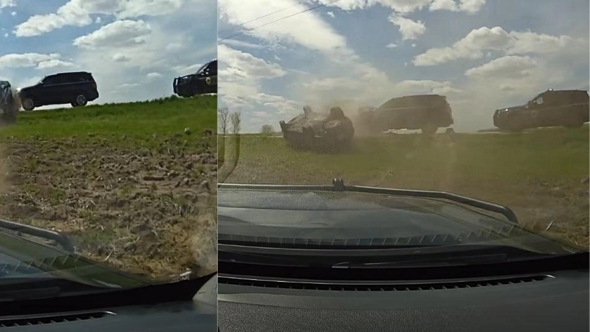 Video muestra persecución en Estados Unidos: camioneta robada terminó volcada tras un operativo policial en el estado de Wisconsin