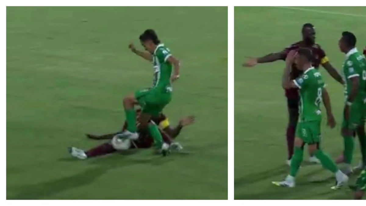 Video | La polémica expulsión que desató la ira en Deportes Tolima en su llave contra Atlético Nacional