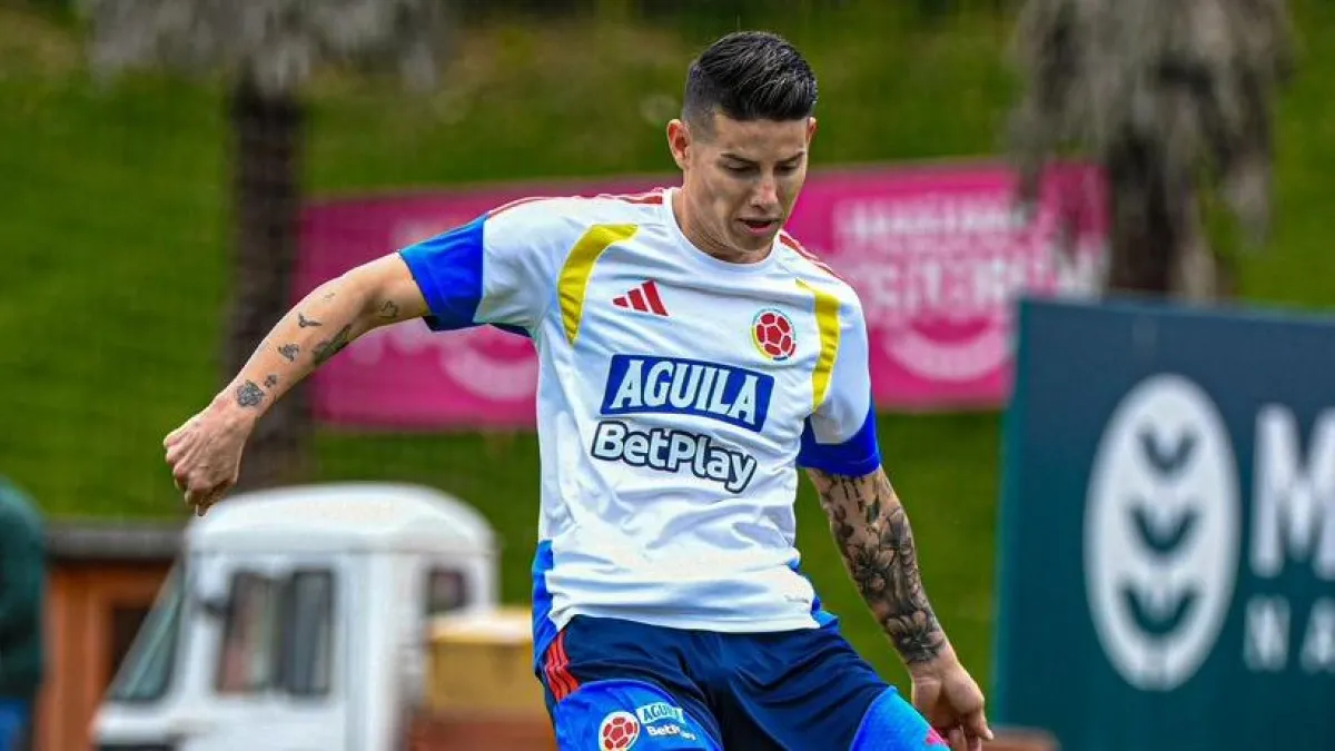James Rodríguez ya entrena con la Selección Colombia y se pone a punto para el Mundial: 'Preparando el objetivo'